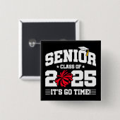 Abschluss Class of 2025 Cheerleader Cheer Senior Button (Vorne & Hinten)