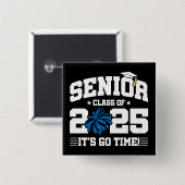 Abschluss Class of 2025 Cheerleader Cheer Senior Button (Vorne & Hinten)