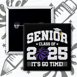 Abschluss Class of 2025 Cheerleader Cheer Senior Button