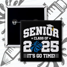 Abschluss Class of 2025 Cheerleader Cheer Senior Button