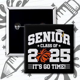 Abschluss Class of 2025 Cheerleader Cheer Senior Button