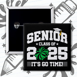 Abschluss Class of 2025 Cheerleader Cheer Senior Button