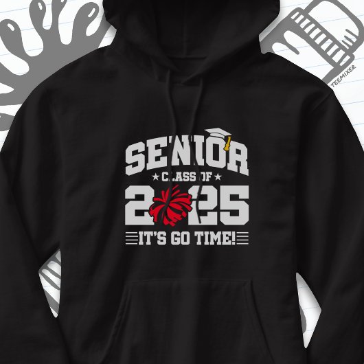 Abschluss Class of 2025 Cheerleader Cheer Senior Hoodie