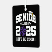 Abschluss Class of 2025 Cheerleader Cheer Senior Ornament Aus Metall (Vorderseite links)