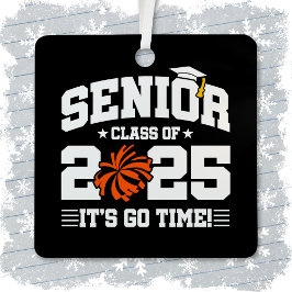 Abschluss Class of 2025 Cheerleader Cheer Senior Ornament Aus Metall