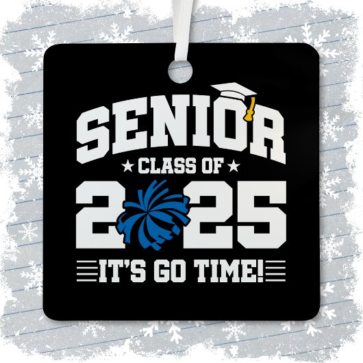 Abschluss Class of 2025 Cheerleader Cheer Senior Ornament Aus Metall