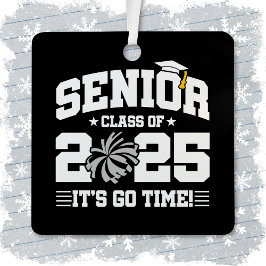 Abschluss Class of 2025 Cheerleader Cheer Senior Ornament Aus Metall