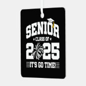 Abschluss Class of 2025 Cheerleader Cheer Senior Ornament Aus Metall (Vorderseite links)