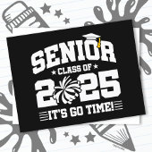 Abschluss Class of 2025 Cheerleader Cheer Senior Postkarte