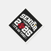 Abschluss Class of 2025 Cheerleader Cheer Senior Serviette (Ecke)