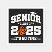 Abschluss Class of 2025 Cheerleader Cheer Senior Serviette (Vorderseite)