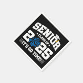 Abschluss Class of 2025 Cheerleader Cheer Senior Serviette (Ecke)