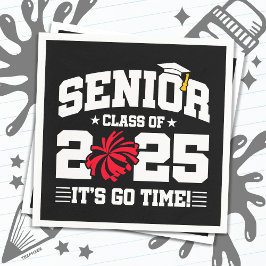 Abschluss Class of 2025 Cheerleader Cheer Senior Serviette