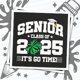 Abschluss Class of 2025 Cheerleader Cheer Senior Serviette