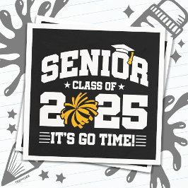 Abschluss Class of 2025 Cheerleader Cheer Senior Serviette