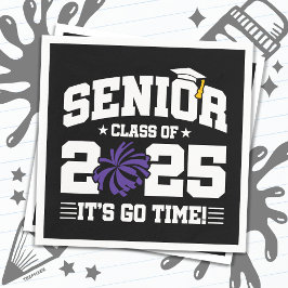 Abschluss Class of 2025 Cheerleader Cheer Senior Serviette