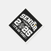 Abschluss Class of 2025 Cheerleader Cheer Senior Serviette (Ecke)