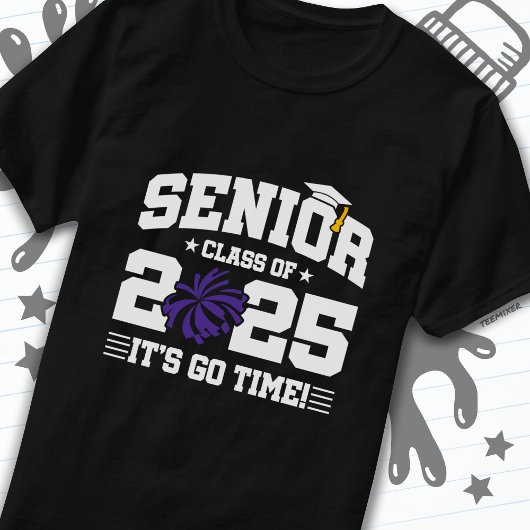 Abschluss Class of 2025 Cheerleader Cheer Senior T-Shirt