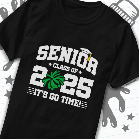 Abschluss Class of 2025 Cheerleader Cheer Senior T-Shirt