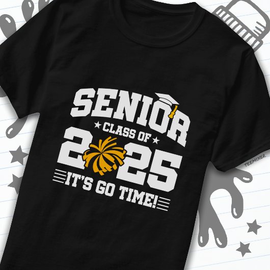 Abschluss Class of 2025 Cheerleader Cheer Senior T-Shirt
