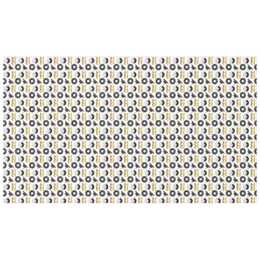 Abschluss Class of 2025 Donuts and Degrees Modern Tischdecke (Vorderseite (Horizontal))