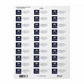 Abschluss Class of 2025 Navy Silver Imitats Foil (Vorne)