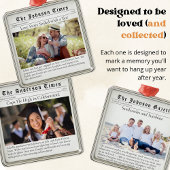 Abschluss Class of 2025 Newspaper Foto Keepake Ornament Aus Metall