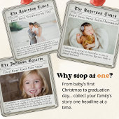 Abschluss Class of 2025 Newspaper Foto Keepake Ornament Aus Metall