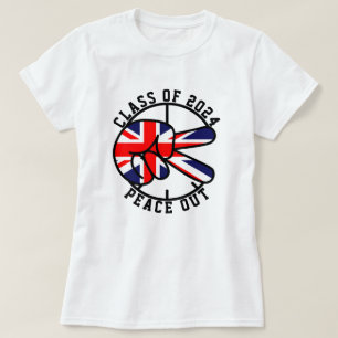 Abschluss Class of 2025 Peace Out UK Graduate T-Shirt
