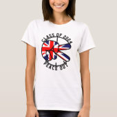 Abschluss Class of 2025 Peace Out UK Graduate T-Shirt (Vorderseite)