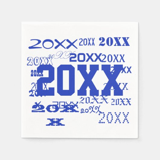 Abschluss Class of Graduation Party Napkins Serviette (Vorderseite)