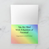 Abschluss Class Silhouetten Card zum Anpassen Karte (Innenseite)