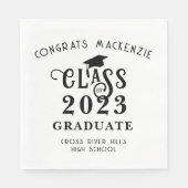 Abschluss Class Year Glückwunschs - benutzerdefini Serviette (Vorderseite)