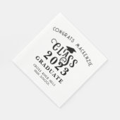 Abschluss Class Year Glückwunschs - benutzerdefini Serviette (Ecke)