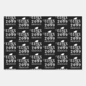 Abschluss Class Year Graduate Custom Color Geschenkpapier Set (Vorderseite)