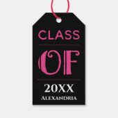 Abschluss Class Year Graduate Personalize Geschenkanhänger (Rückseite)