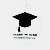 Abschluss Class Year Ornament Aus Metall (Vorderseite)