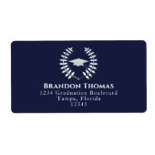 Abschluss Classic Navy Laureate Rücksendeadresse (Vorne)