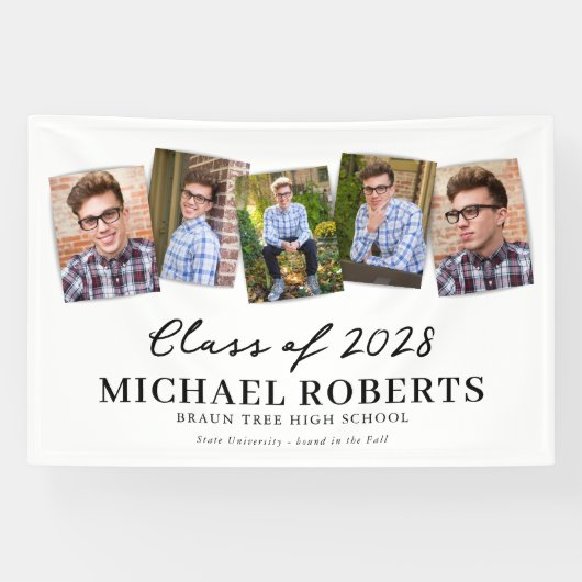 Abschluss-Collage-Banner Banner (Horizontal)