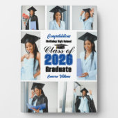 Abschluss-Collage-Foto der Blue Class 2026 Fotoplatte (Vorderseite)