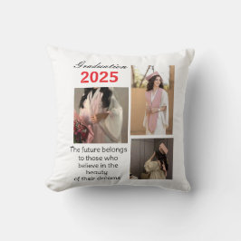 Abschluss-Collage Pillow - Kundenspezifisches Gesc Kissen