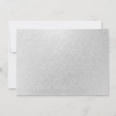 Abschluss Collage | Silver Chic Triple 3 Foto Einladung (Rückseite)