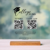 Abschluss Colleg der modernen High School - QR-Cod Acrylschild (Neutral)