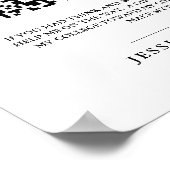 Abschluss Colleg der modernen High School - QR-Cod Poster (Ecke)