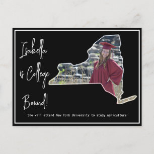 Abschluss College Bound New York Postkarte
