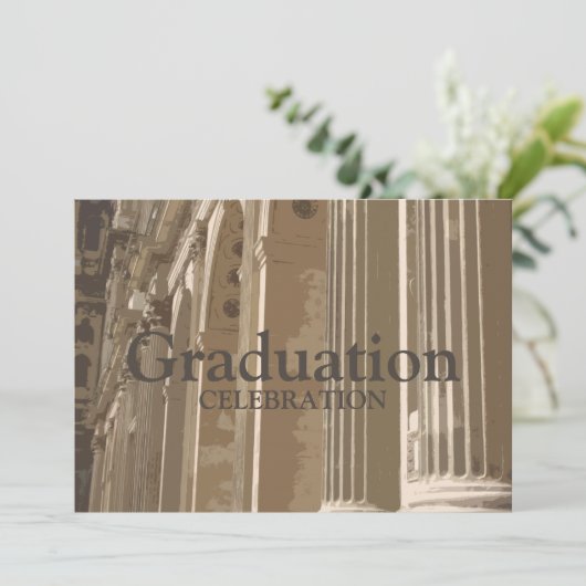 Abschluss Colonnade Einladung (Stehend Vorderseite)