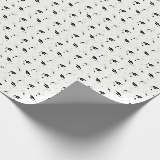 Abschluss Confetti Geschenkpapier (Ecke)