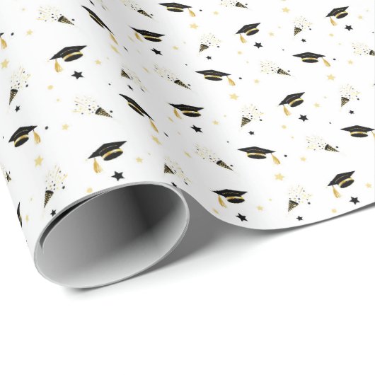 Abschluss Confetti Geschenkpapier (Rolleneckpunkt)