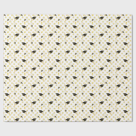 Abschluss Confetti Magic Geschenkpapier (Flach)