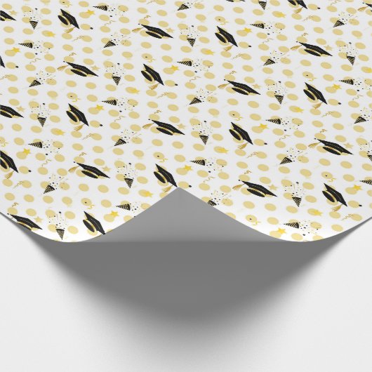 Abschluss Confetti Magic Geschenkpapier (Ecke)